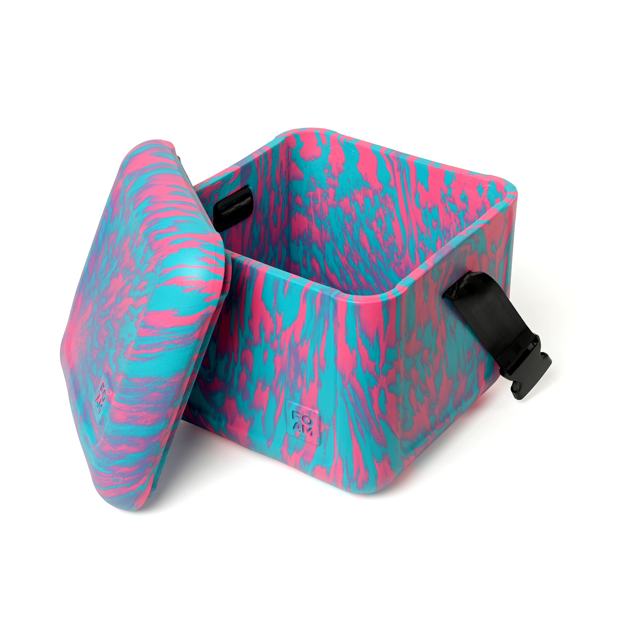 【FORME】COOLER LUNCH POUCH パープル・グリーン・ピンク Cyan & Pink Full Swirl – FOAM